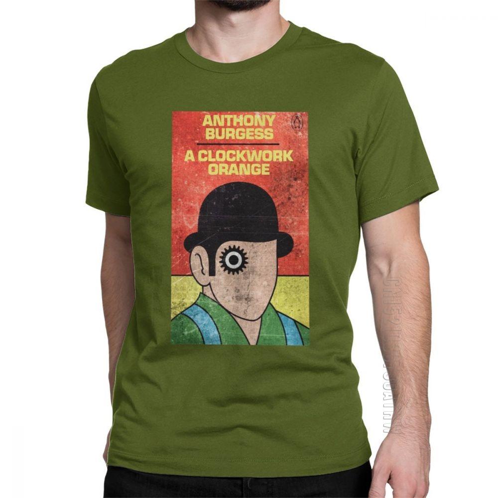 

Fashion A Clockwork Orange T Shirts Men Cotton TShirts Kubrick Alex Burgess Droogs Anthony Milk Movie Short Sleeve Tees Adult 4XL