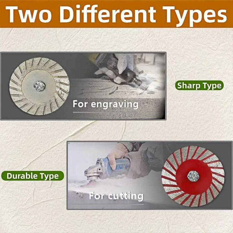 40mm Stone Carving Blade Engraving Diamond Saw Blades Dry Cutting Disc Grinding Wheel 6mm Shank for Stone Ceramic Porcelain Tile