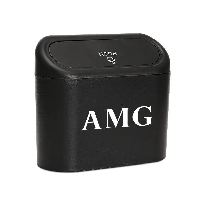 AABIG1 Car Sorting Bracket Box Storage Garbage Bin Stickers For Mercedes Benz A200 A180 W177 CLA GLA AMG A C CLS Class Car Accessories
