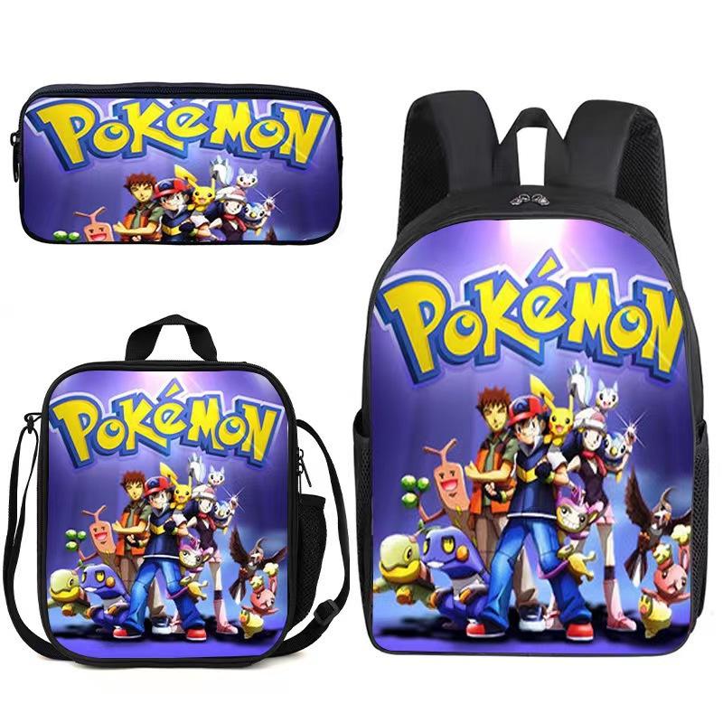 Primary And Secondary School Students Schoolbag Cartoon Backpack Breathable And Wear-Resistant Children'S Backpack Satchel Pencil Bag Set