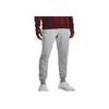 Under Armour FW22 Solid Color Logo Embroidered Drawstring Sports Pants Men Pants Light-Gray 1366727-035