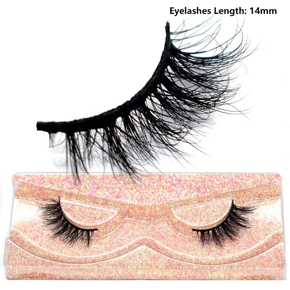 FOXESJI Mink Half Lashes Extension Natural Daily Reusable Short Strip Eye Lashes Mink Fluffy Soft Half False Eyelashes Make Up