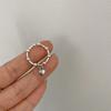 Silver Color Irregularly Pleated Heart Opening Ring for Women Minimalist Fashion Fashion Jewelry