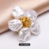 Versatile Decorative Rhinestone Pearl Alloy Button Set for Shirt, Cuff, & Collar
