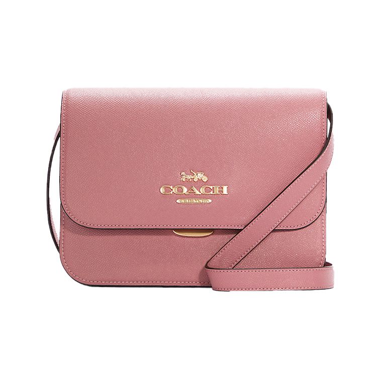 

Coach Brynn Series 25 Solid Color Gold Letter Logo Flap Leather Shoulder Crossbody Bag Medium Women bags Cherry-Blossom-Pink C5632-IMOUS Basic Set (Bag+Dust Bag)