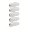 5pcs RV White Rounded Baggage Plastic Door Catch Compartment Latch Holders Clips for Camper Trailer Motorhome Car Accessories