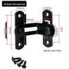 Stainless Steel 90° Right Angle Door Latch: Anti-Theft Sliding Bolt Lock