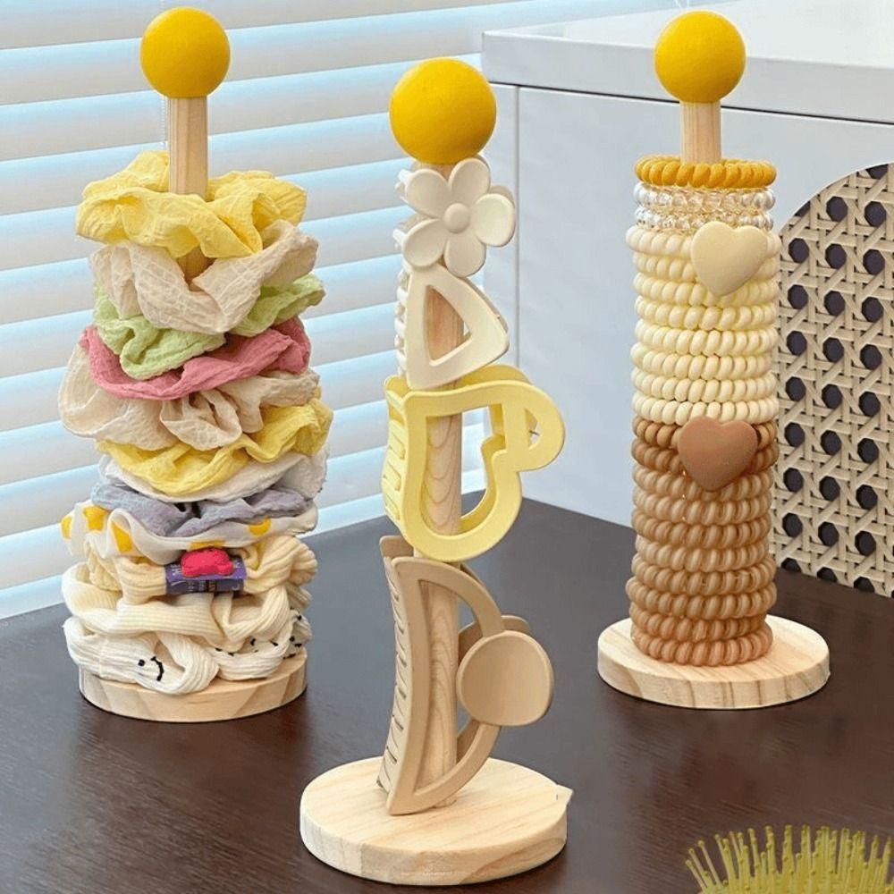 Multifunctional Head Rope Storage Rack Wooden Headband Display Rack  Kitchen