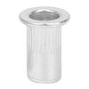 50pcs Durable Threaded Insert Nuts Flat Head Rivet Nut Inserts  Industrial Use