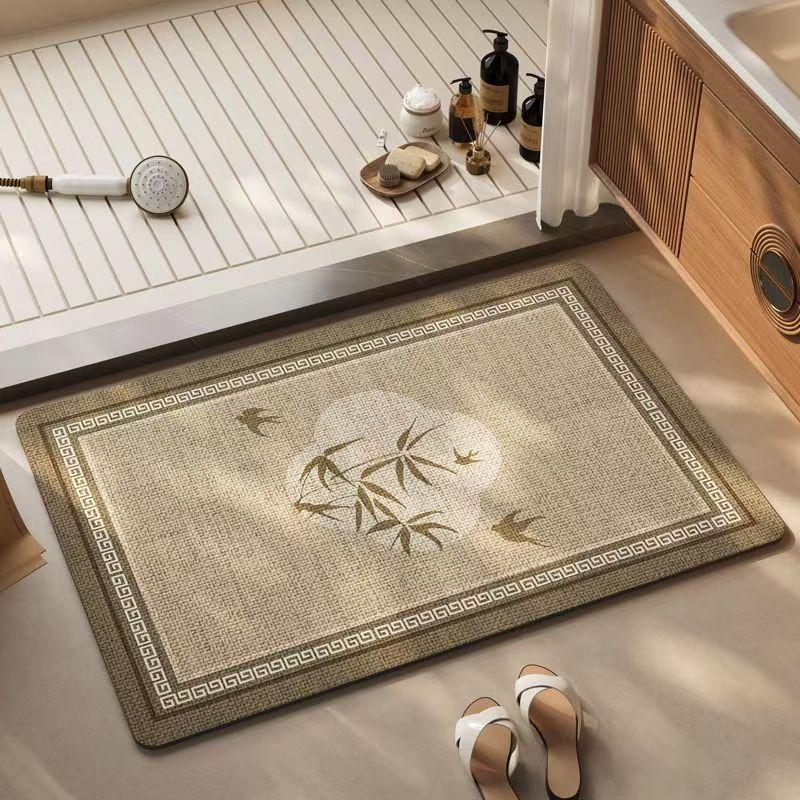 Bathroom Absorbent Diatom Mud Toilet Non-slip Doormat Toilet Toilet Floor Mat Toilet