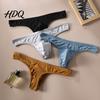 Close Fit Men Underwear Thong Low-Waisted T-Shaped Cut Briefs U Convex Supportive