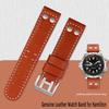 Genuine Leather Jazz WatchBand For Hamilton Khaki Aviation H77616533 H70615733 Men's Watch Strap 20mm 22mm Stainless Steel Rivet