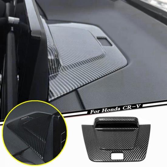 For 2023 Honda CR-V CRV ABS Carbon Interior GPS Navigation Panel Back Cover Trim