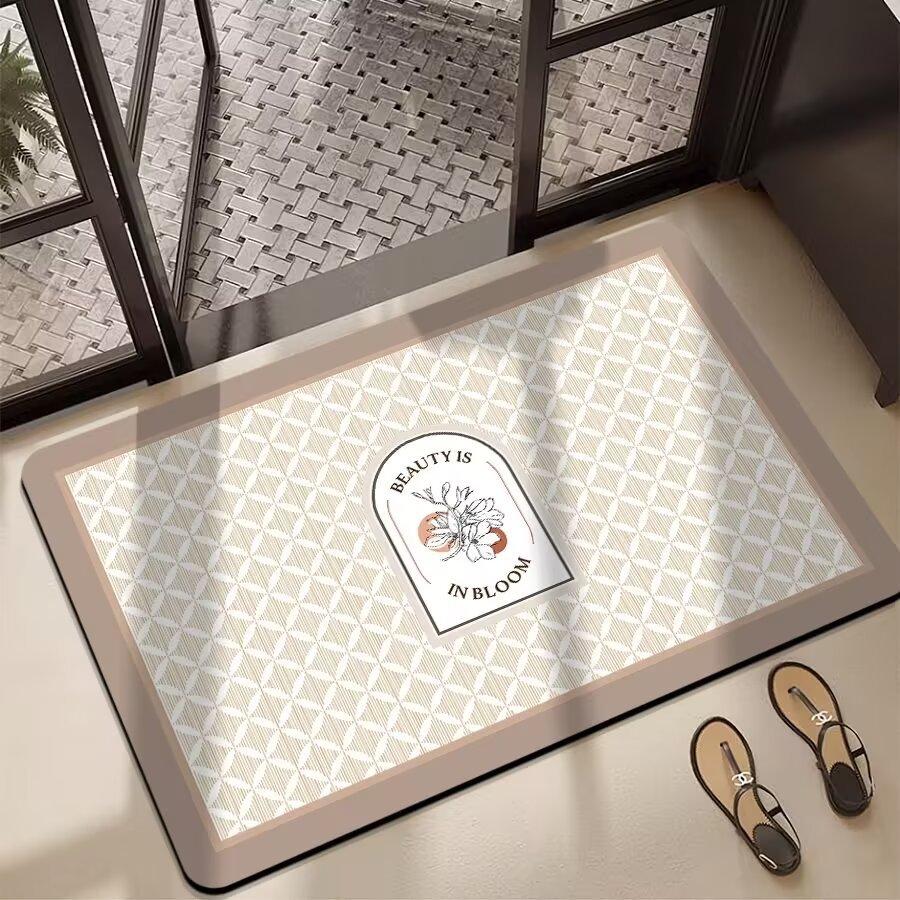 Bathroom Absorbent Mat Diatom Mud Absorbent Mat Toilet Kitchen Door Green Foot Mat Bathroom Non-slip Mat Door Mat