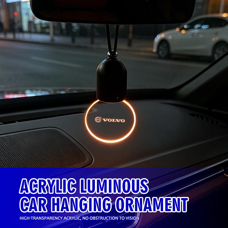 Ciondolo Acrilico Luminoso Decorazione per Auto Accessori Specchietto Retrovisore Per Volvo V50 S60 XC60 S40 XC40 XC90 V70 XC70 C30 V40 V60