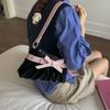 Korean Hot Girl Bow Studded Handbag Women Simple Design Sweet Shoulder Bag Ladies Elegant Fashion Underarm Purse Y2k Aesthetic