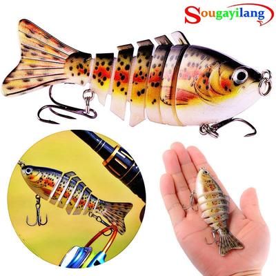 1 adet Balıkçılık Cazibesi 3D Gözler Crankbait Swimbait Yapay Yem Kanca ile Sazan Bas Tatlı Su Balıkçılığı