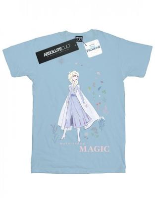 Girls Frozen 2 Elsa Make Today Magic Cotton T-Shirt