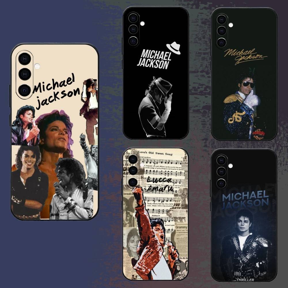 M-Michael J-Jackson Phone Case For Samsung Galaxy A73,A72,A71,A70,A52,A51 Others Soft Black Cover