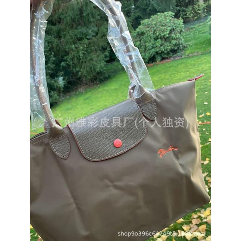 High Quality Dragon Inlaid Bag Week Commemorative Embroidered Dumpling Bag Nylon Handbag Large Capacity Shoulder Tote Bag