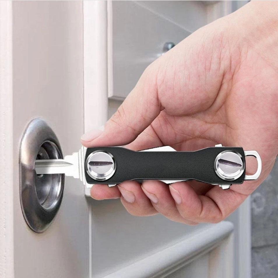 1PC Smart Portachiavi Mini Portachiavi Chiave compatta Decorativa Clip per supporto Home Storage Clip per chiave in metallo
