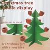 Warm Glowing Christmas Tree Shape Candle Holder Wood Crafts Tapered Candle Stand Candlestick for Seasonal Party Decors