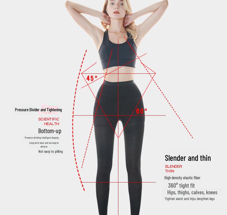 Women's Spring and Autumn Slimming Compression Stockings for Legs