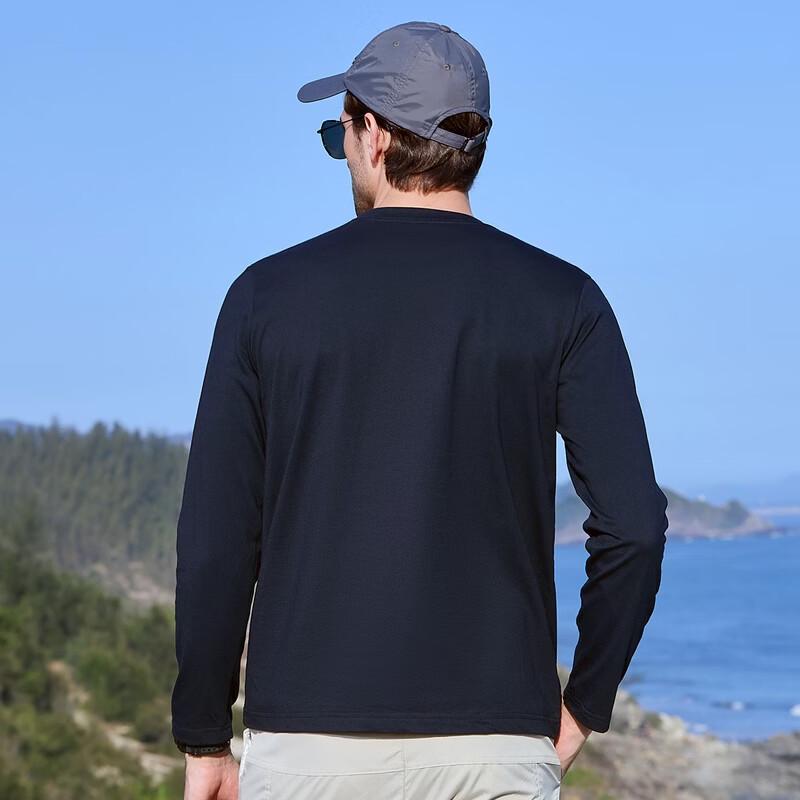 JEEP Men's Pure Cotton Long Sleeve T-Shirt