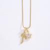 26 Alphabet Pendant Initial Letter Star Necklace Couple Name Jewelry Gifts