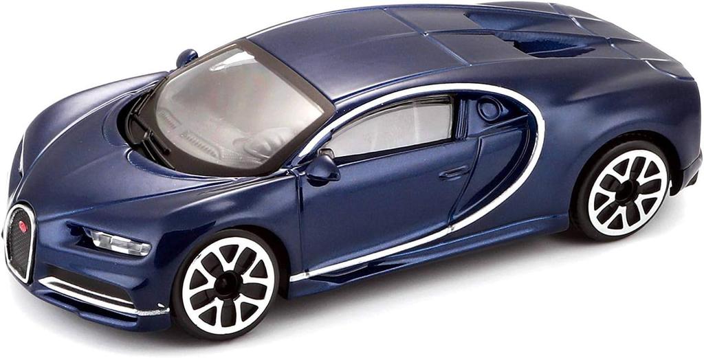 Bburago Bugatti Chiron scale diecast model Bugatti Chiron Le Patron 2016 1/43 car, (Blue Two-Tone)