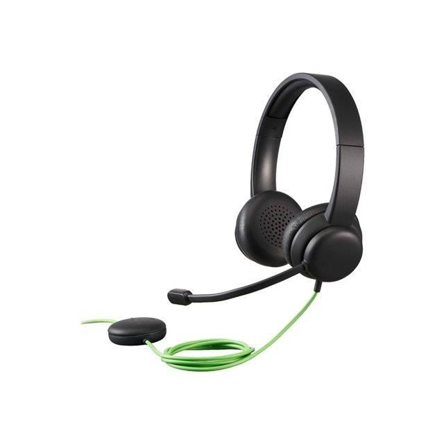 Headset - Wired - USB-A - Acer - Acer AHW250 - Retail Pack - Headset - On-ear - Vertical - Wired - USB-A - Black
