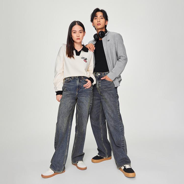 Lee FW24 Jeans Unisex Medium Dark Blue LUB009063206776A06942