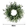 Front Door Wreath Seasonal Decor Spring Decor 40cm Beautiful Olive Leaves Wall Hanging Garland Indoor Wall Decor