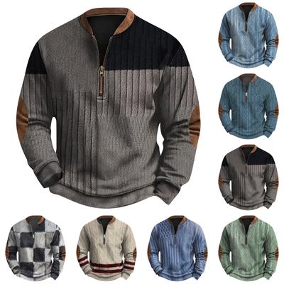 Men's Retro Casual Gradient Printed Sweatshirt