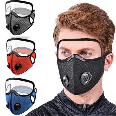 PM2.5 Anti-damlacık Bisiklet Maskesi Aktif Karbon Solunum Valfi Unisex Anti-Kirlilik