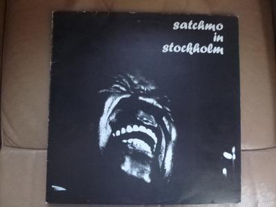 LP Record LOUIS ARMSTRONG - Satchmo In Stockholm Q053 QUEEN-DISC 1981 Italy Jazz Used
