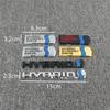 3D Metal HYBRID Logo Rear Emblem Decal Rear Trunk Side Fender Badge Sticker for Prius Rav4 Ranger Golf
