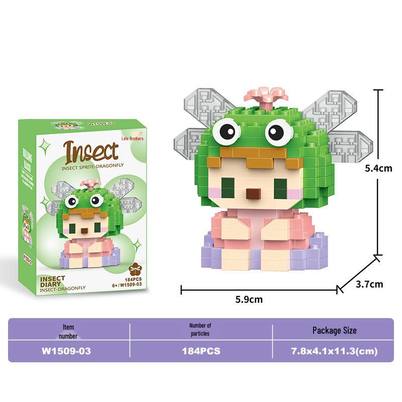 Lele Brothers Micro Building Blocks - Educational Small Animal Sets for Kids, Compatible with Lego, Boys' Toy Gifts