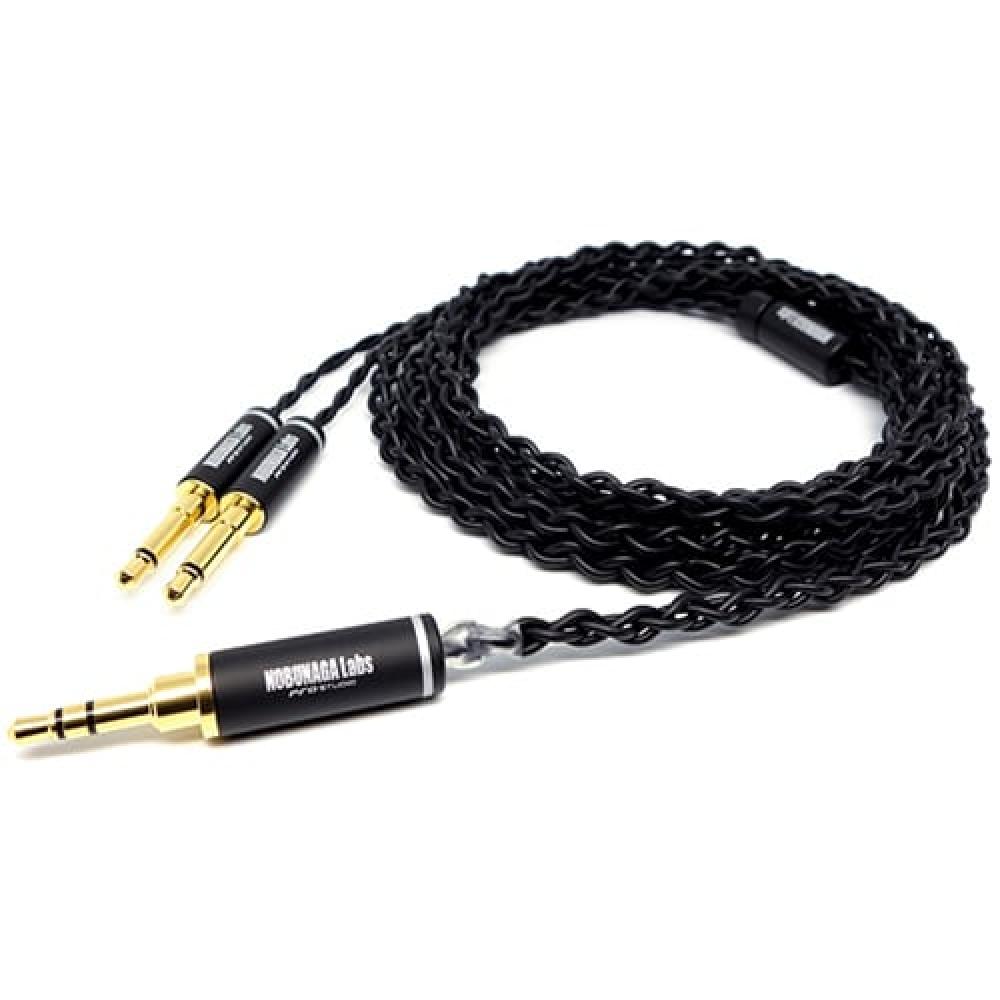 Nobunaga Labs Garo Garou Headphone Recable 3.5 Mm 3 Pole Stereo Mini 3.5 Mm 2 Pole Mono Mini X 2 Nla Gru