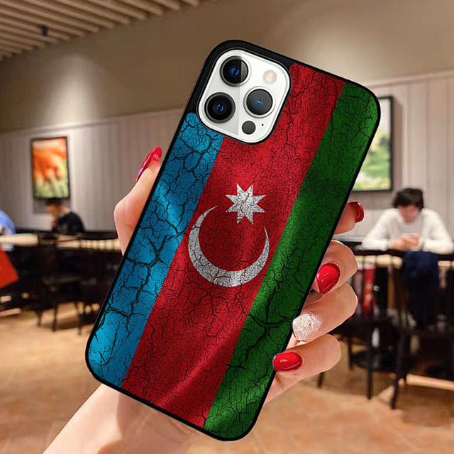 Azerbaijan Flag Phone Case for iPhone 17 Air 16 16e 15 Plus for Apple 13 11 12 14 Pro Max Cover  Coque Fundas Shell
