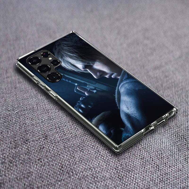 

Leon Kennedy Resident Evil 4 Phone Case For Samsung Galaxy S24 S23 S21 S20 FE S22 S26 Ultra S25 Edge S10 Plus Cover Clear TPU Ca Samsung S24 Plus