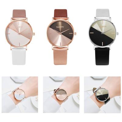 Fashion Clothing Accessories Light Luxury Geometric Stitching Style Ladies Watch