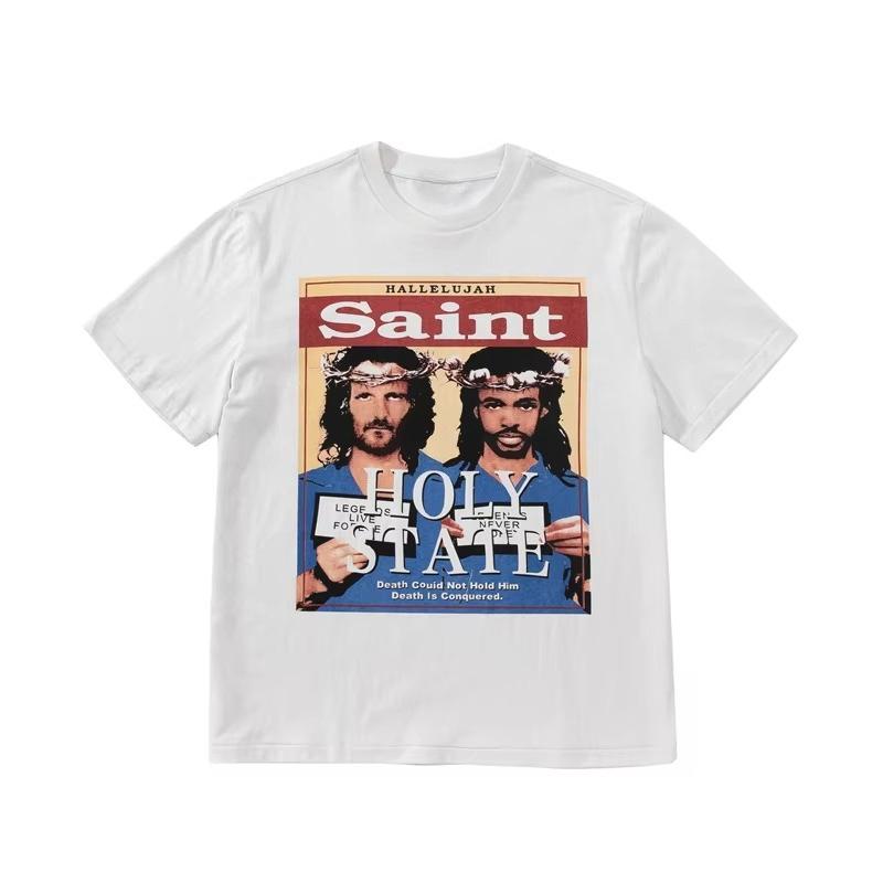 

Retro Tops Portrait Letter Banner Printed Short Sleeve High Street Retro Washed VintageT Shirt Loose Japanese Street Oversize 4XL