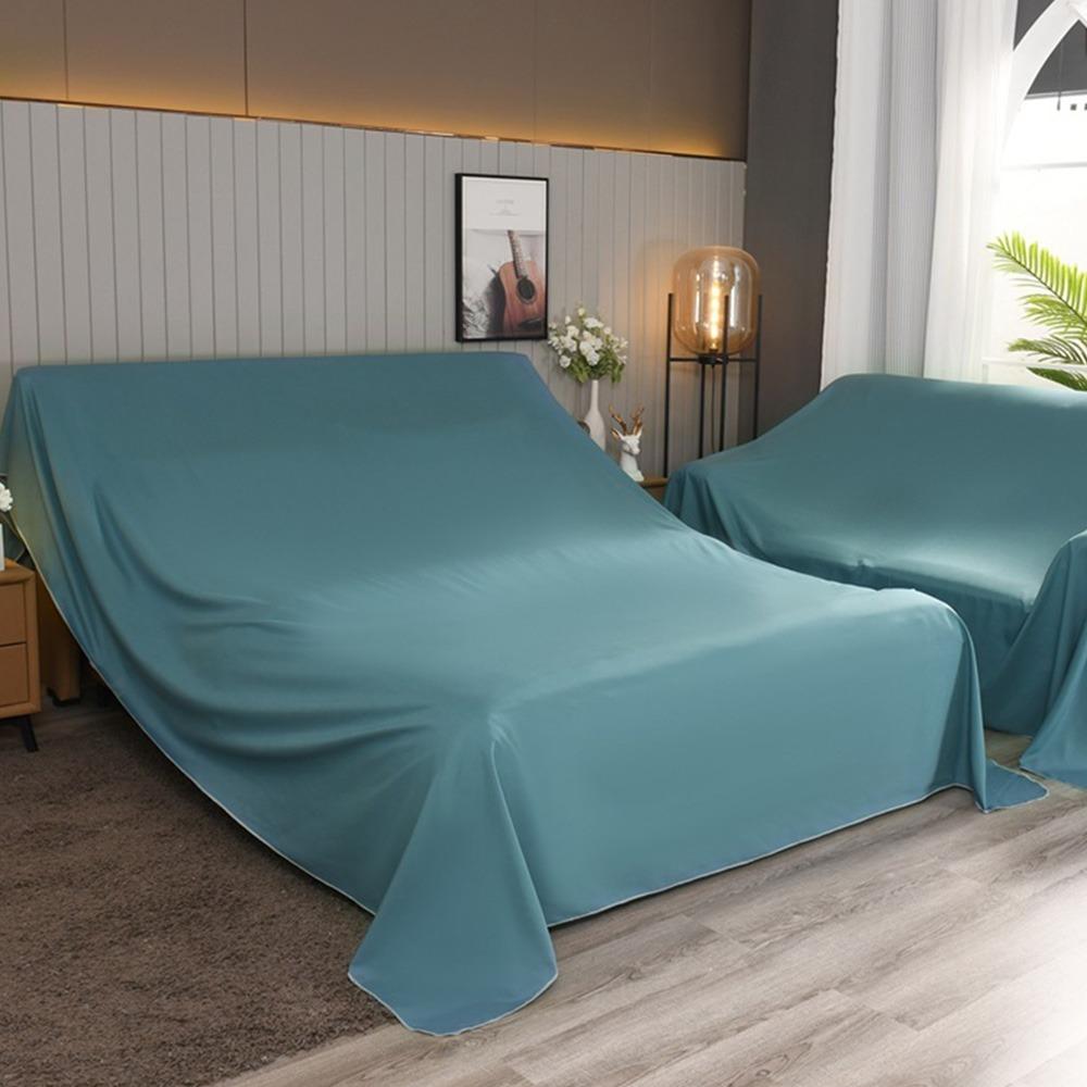 New Breathable Furniture Dust Cover Mold Resistant Large Size Protector Cover Solid Color Dust Sheet Bed Sofa Tea Table Chair