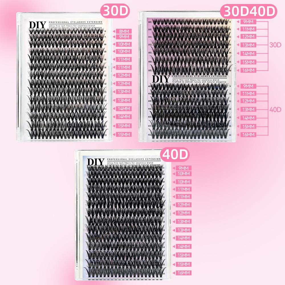 False Eyelashes False Eyelashes 30D40D False Eyelashes 240 Tufts False Eyelashes Book