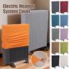 S/M/L Radiator Dust Cover Solid Color Elastic Household Oil Tin Dust Case Heater Dust Protective Covers Home Storage Cleaning