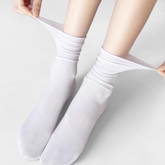 3 Paia Calzini Traspiranti in Seta Ghiaccio Estivi Ultrathin Calzini a Mezza Gamba Color Caramella Calzini a Spugna Casual Calzini alla Caviglia con Bordo Arrotolato