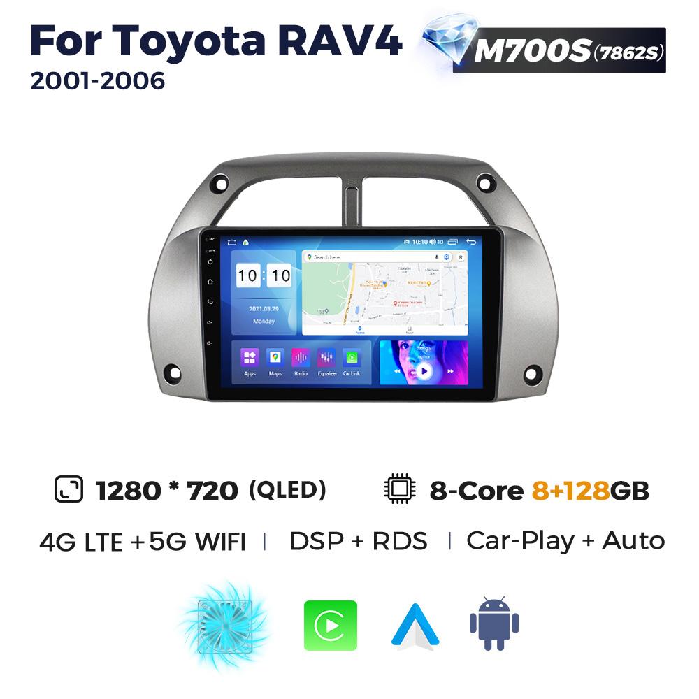Navifly 8+256G Android 2Din Head Unit DSP RDS For Toyota RAV4 Rav 4 2001-2006 GPS Car radio Wireless Carplay Auto Player Stereo