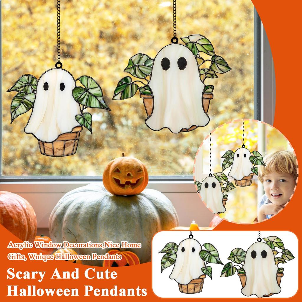 Scary And Cute Halloween Pendants, Acrylic Window Decorations,Nice Home Gifts, Wnique Halloween Pendants