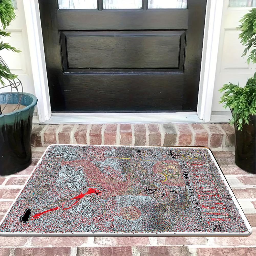 1pc Flannel Rug, Marvel Superheroes Bathroom Mat, Multiple Sizes, Multi-functional for Daily Use, Suitable for Bathroom, Entra